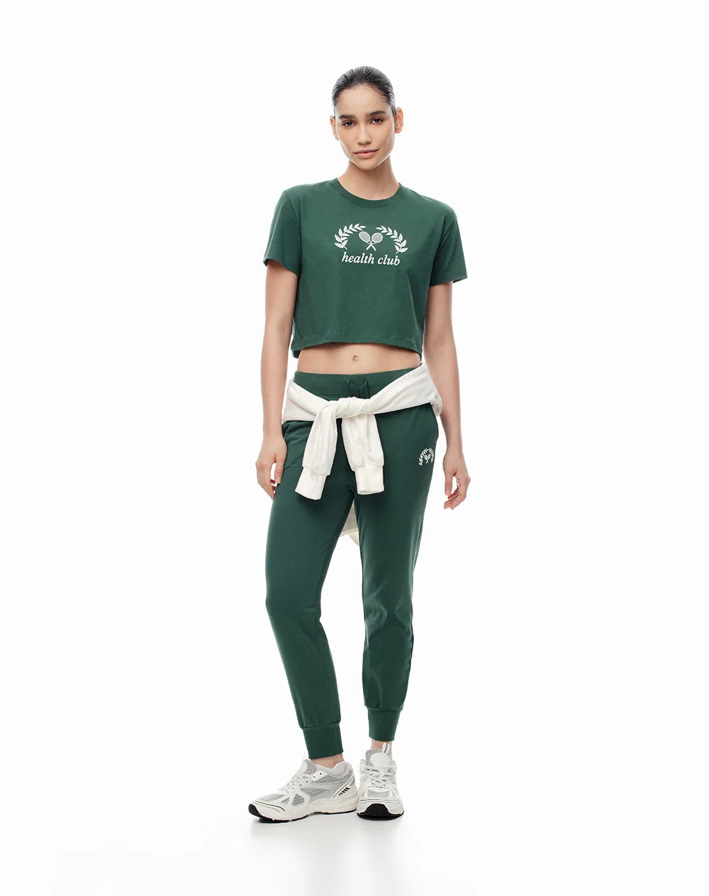 Camiseta crop regular algodón verde mujer sold by Gef product image thumbnail 4