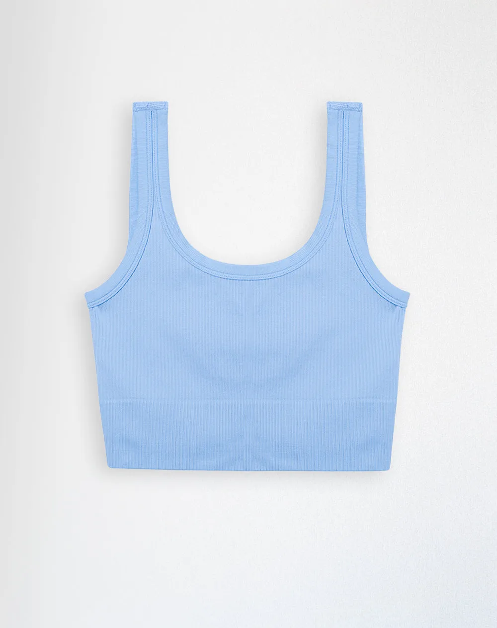 Crop top deportivo mujer seamless azul claro sold by Gef