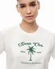 Camiseta cropped fit manga corta blanca sold by Gef