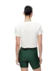 Camiseta cropped fit manga corta blanca sold by Gef