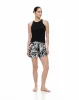 Short blanco y negro estampado sold by Gef