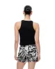 Short blanco y negro estampado sold by Gef