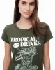 Camiseta regular fit manga 3/4 verde sold by Gef