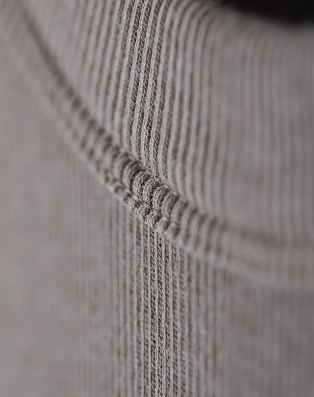 Camiseta esqueleto slim rib algodón taupe mujer sold by Gef product image thumbnail 2