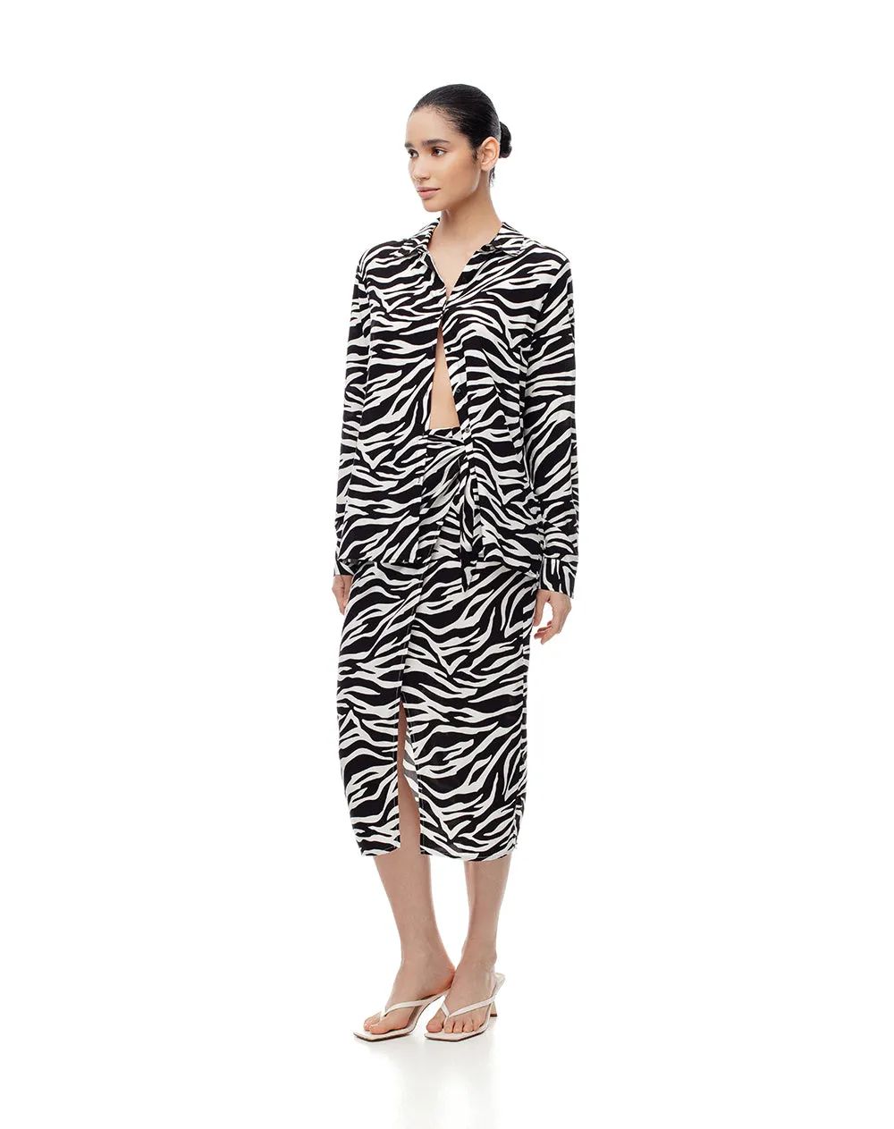 Camisa manga larga holgada print mujer sold by Gef product image thumbnail 4