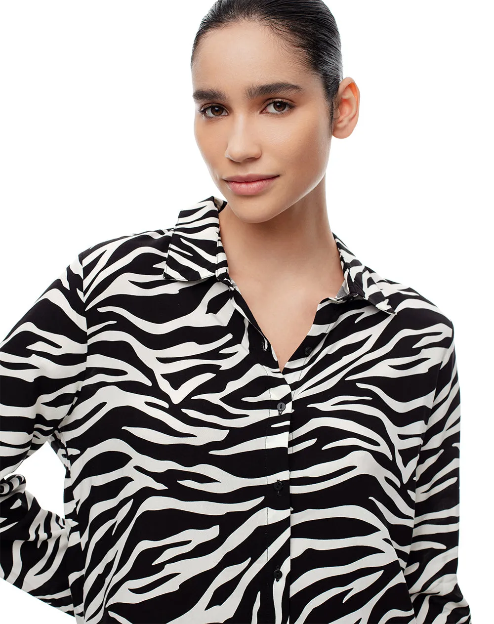 Camisa manga larga holgada print mujer sold by Gef product image thumbnail 3