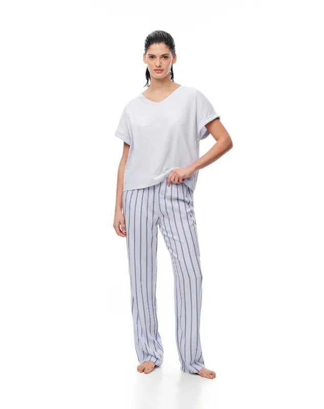 Pantalón de pijama mujer rayas sold by Gef