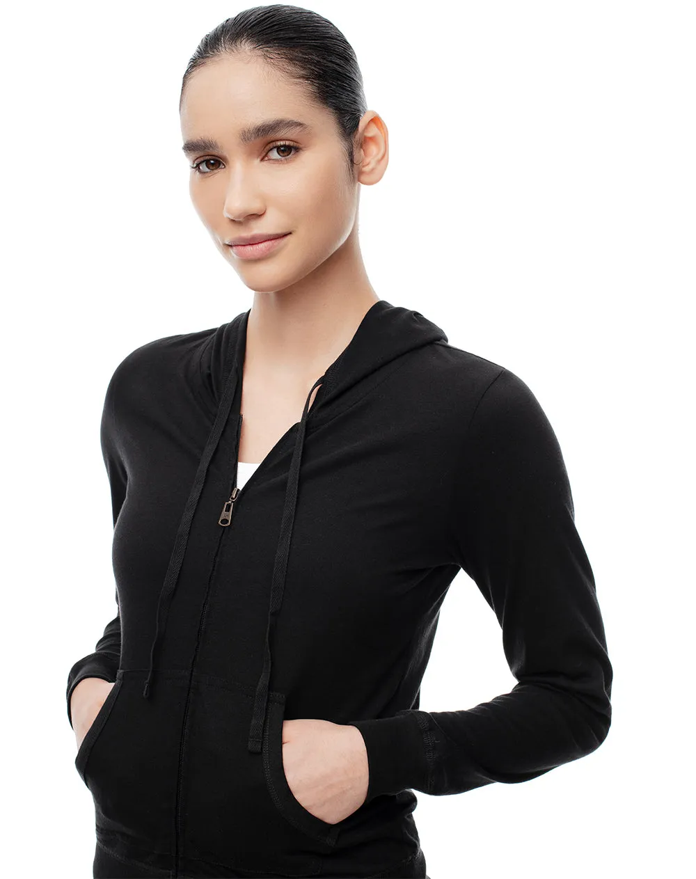 Chaqueta relax algodón negra mujer sold by Gef product image thumbnail 3
