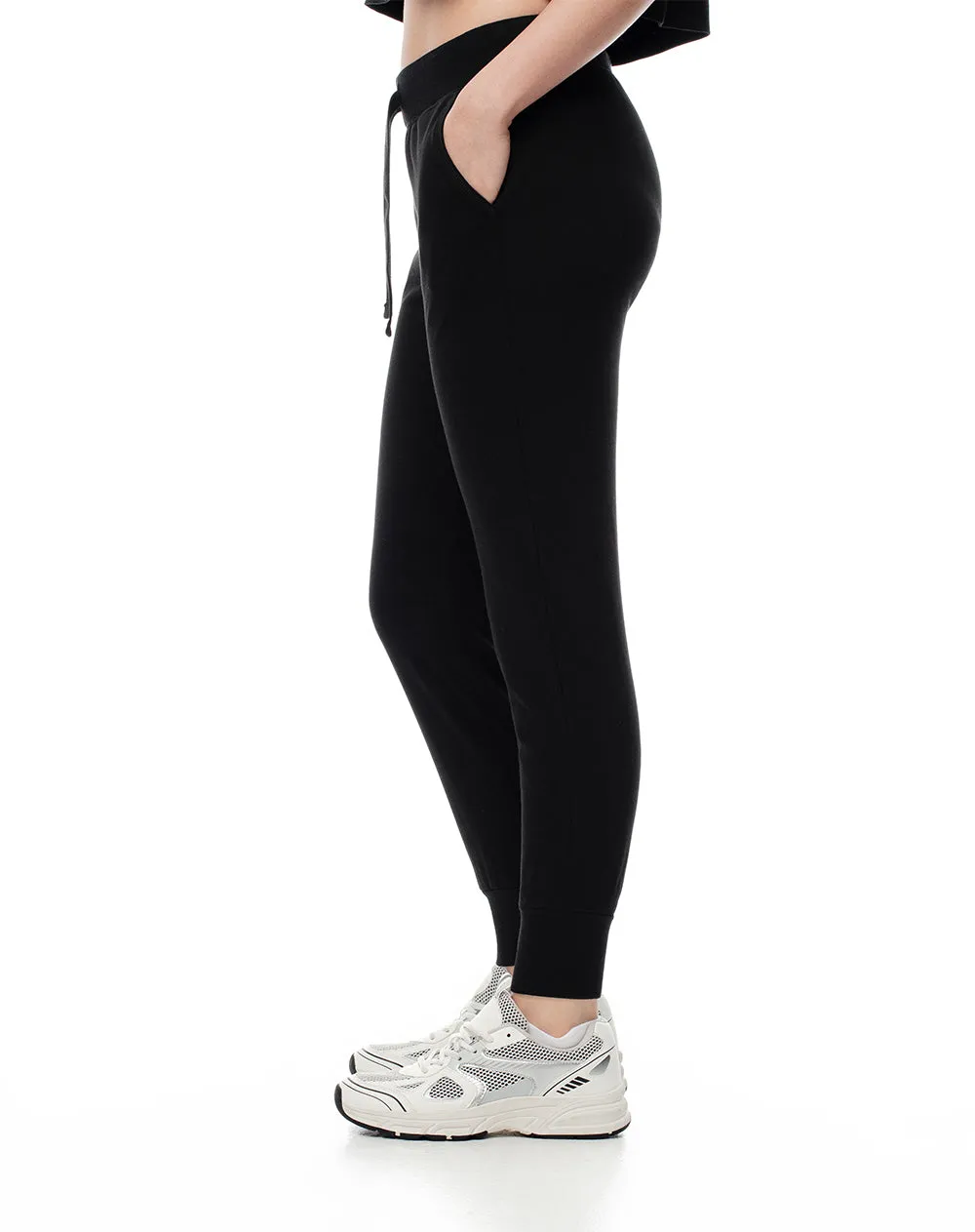 Jogger tiro medio algodón negro mujer sold by Gef product image thumbnail 4