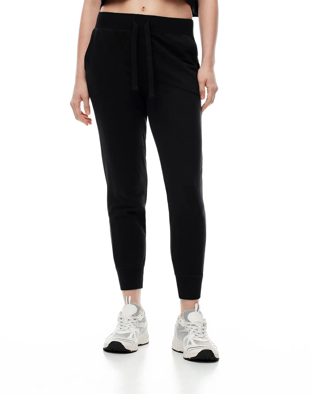 Jogger tiro medio algodón negro mujer sold by Gef product image thumbnail 3