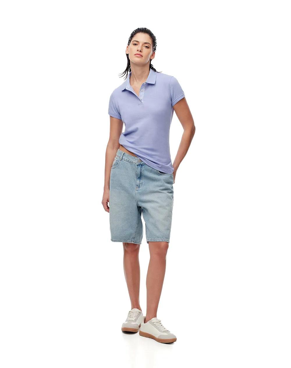 Polo slim lila mujer sold by Gef product image thumbnail 4