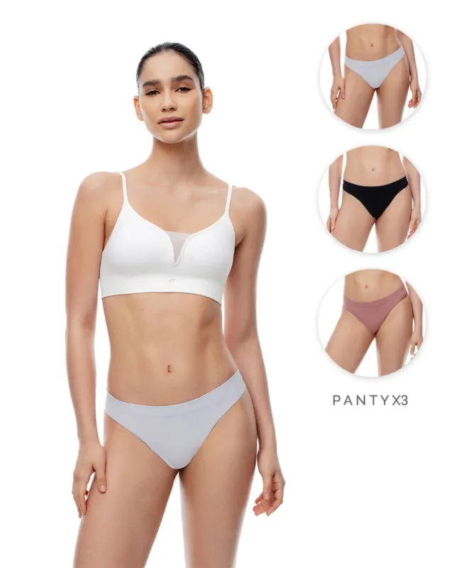 Panty tipo tanga seamless x3unds surtido sold by Gef