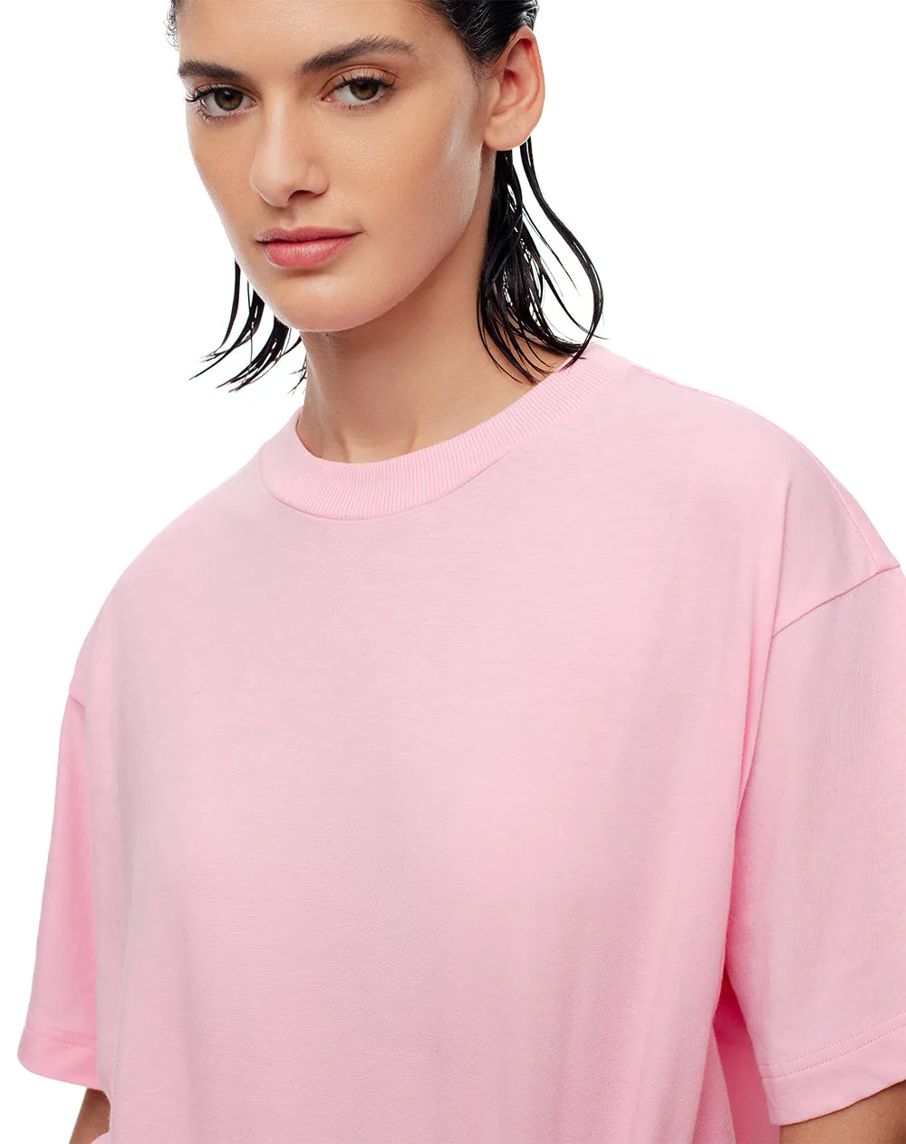 Camiseta relaxed fit manga corta rosada sold by Gef product image thumbnail 3