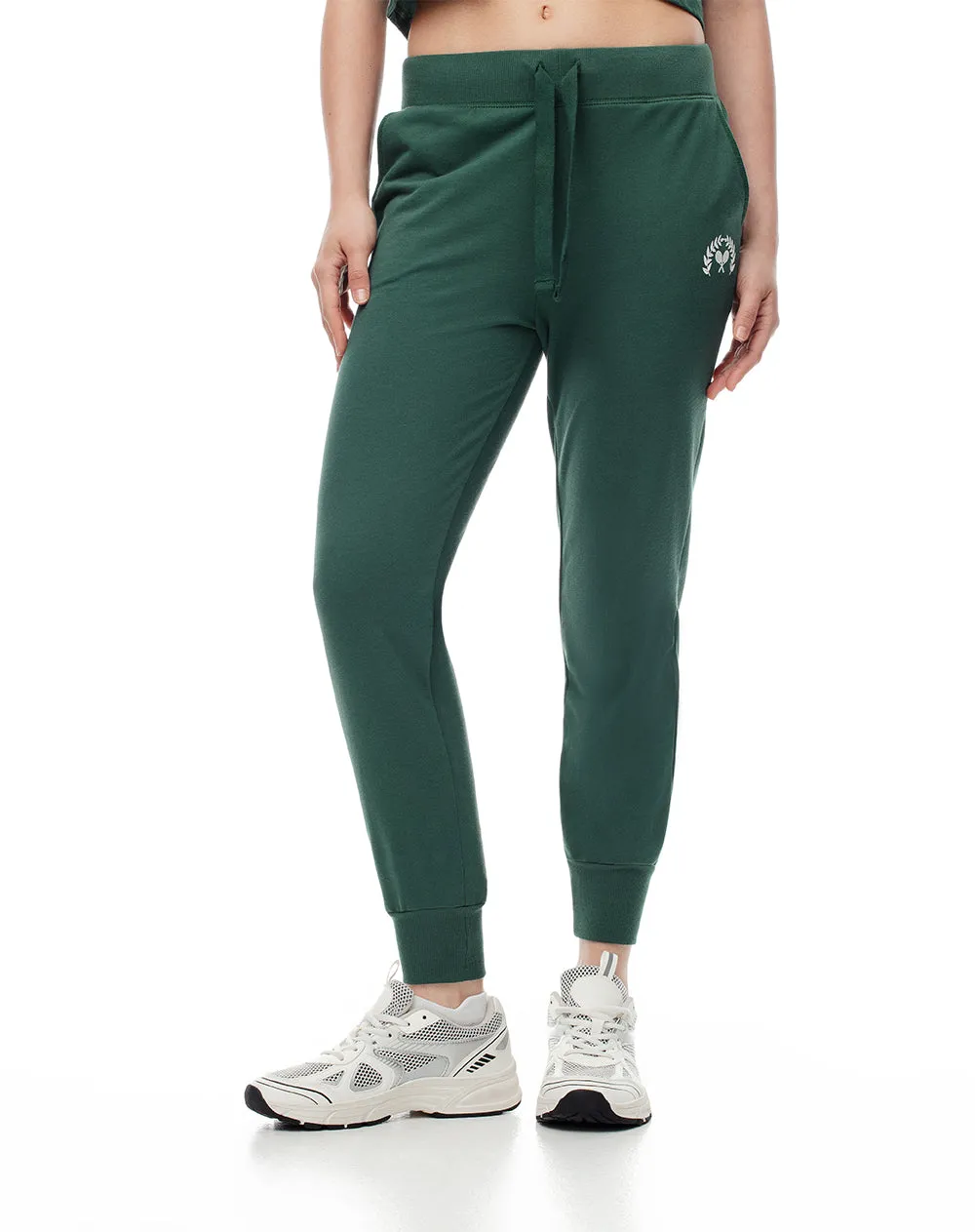 Jogger tiro medio algodón verde mujer sold by Gef product image thumbnail 3