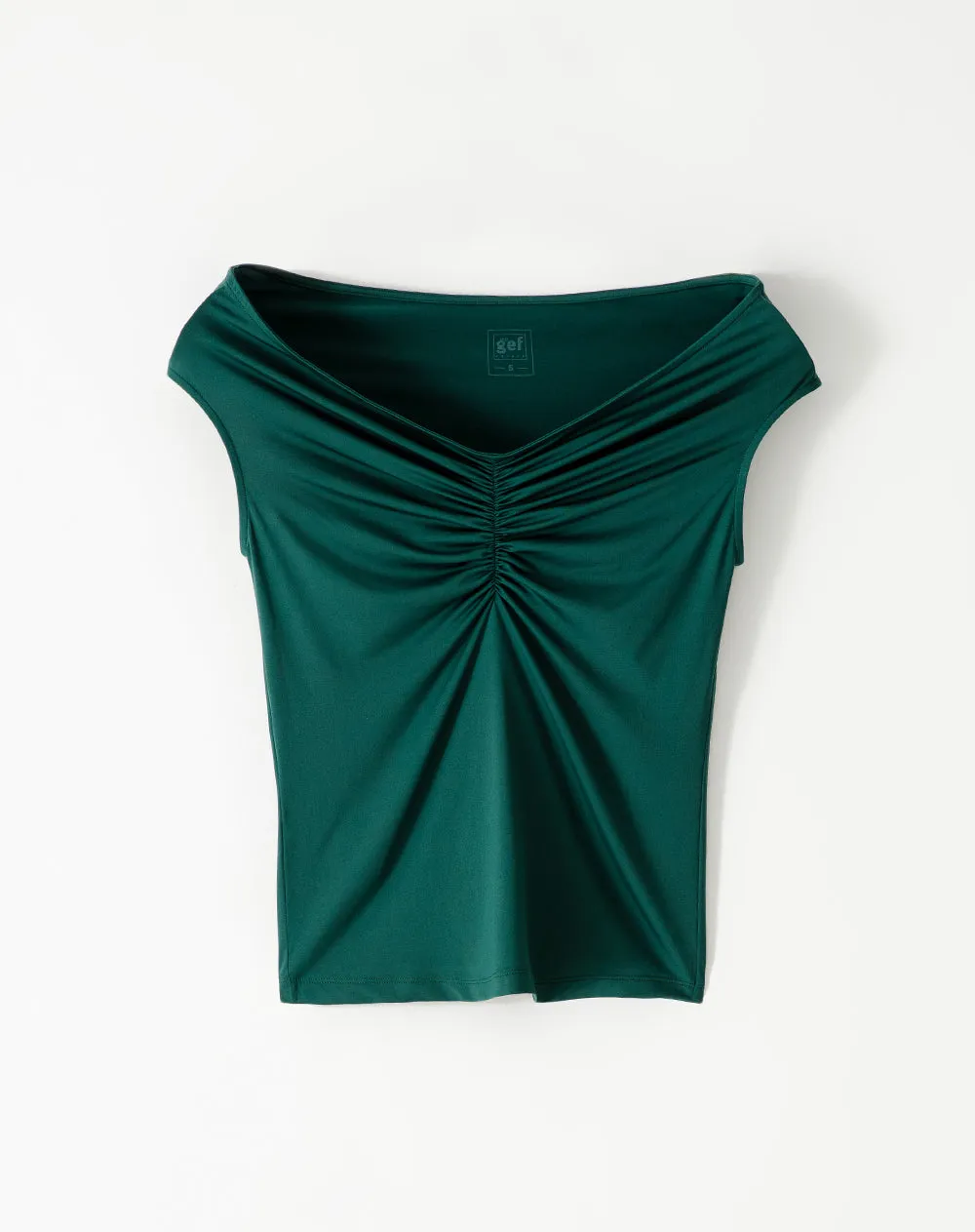 Camiseta fitted fit manga corta verde sold by Gef