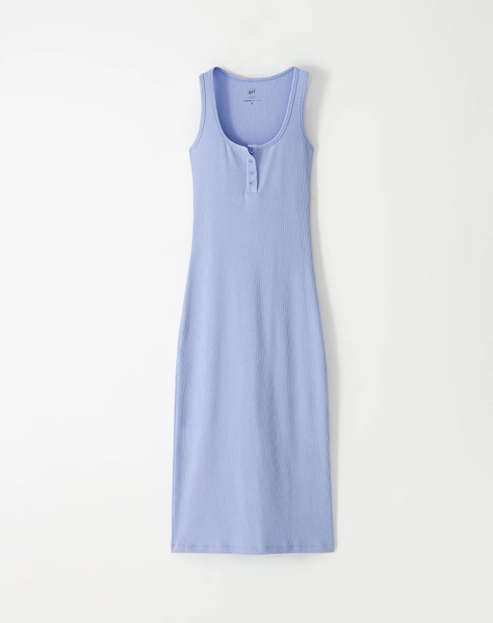 Vestido medio en rib lila sold by Gef