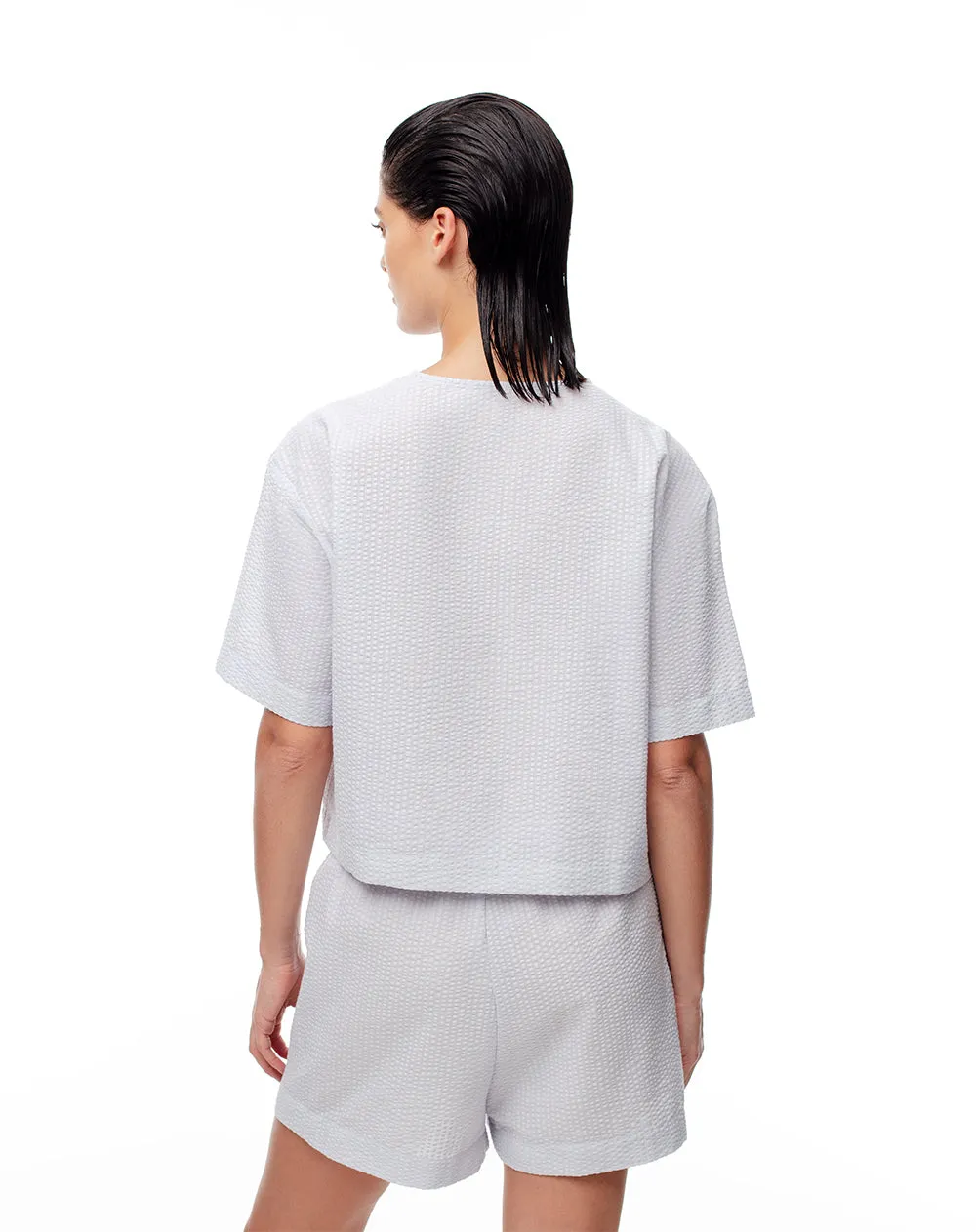 Camisa regular fit manga corta azul sold by Gef product image thumbnail 2