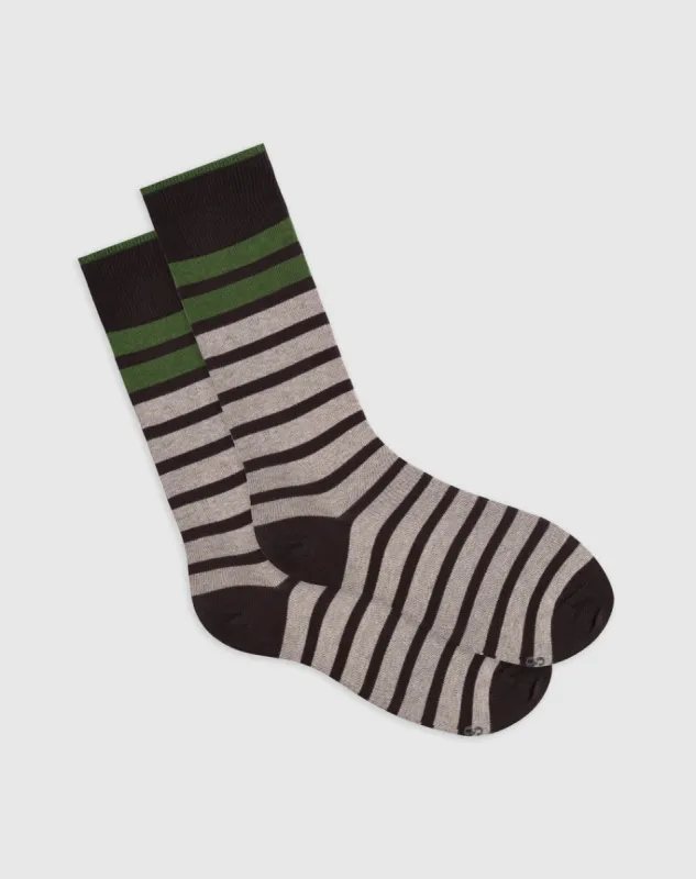 Medias hombre largas algodón habanas rayas sold by Gef