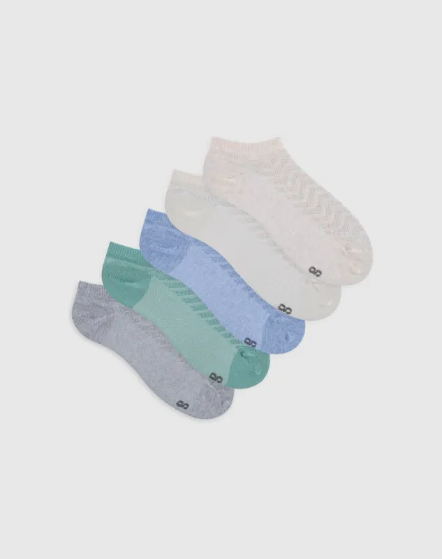 Medias niña tobillera corta algodón pack x5 surtido sold by Gef