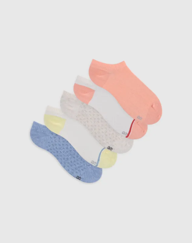 Medias niña tobillera corta algodón pack x5 surtido sold by Gef