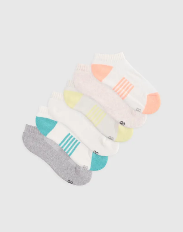 Medias niña tobillera corta pack x6 surtido sold by Gef