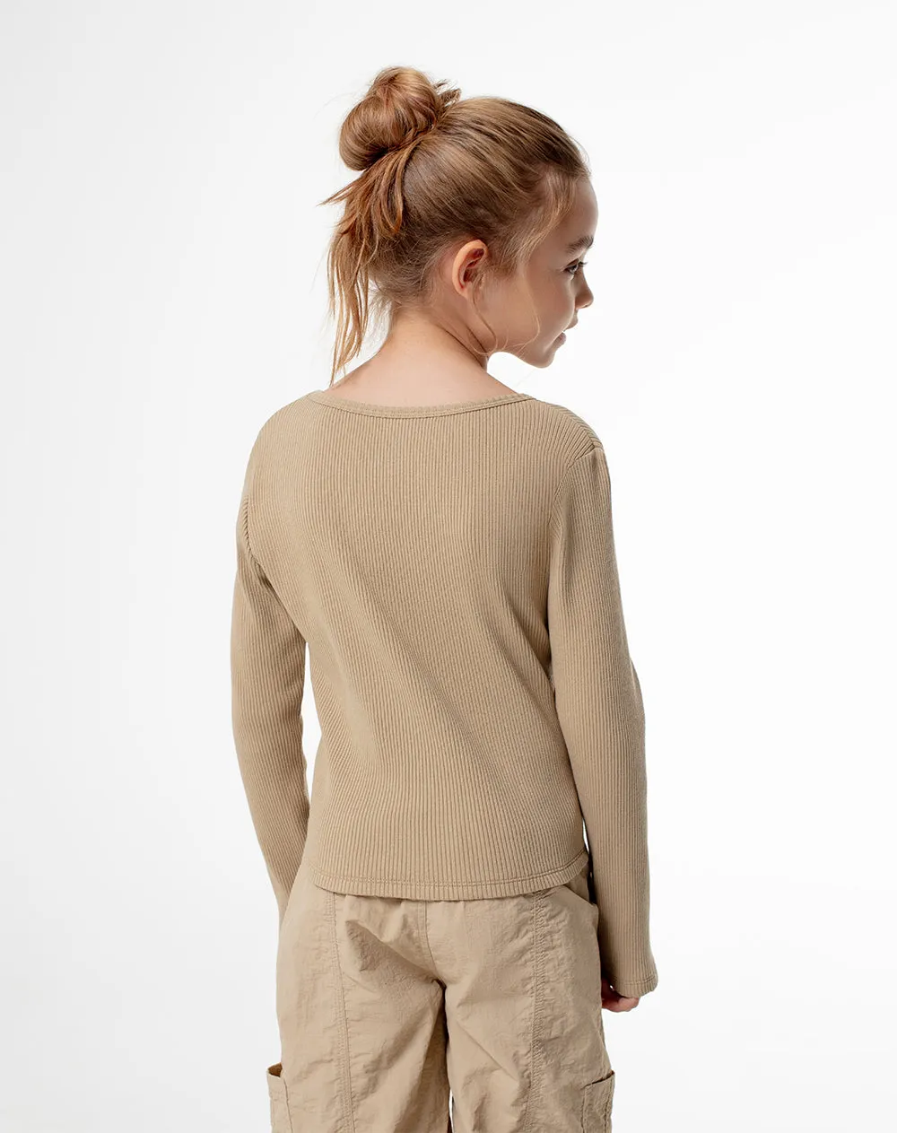Camibuzo slim tejido de punto habano niña sold by Gef product image thumbnail 2