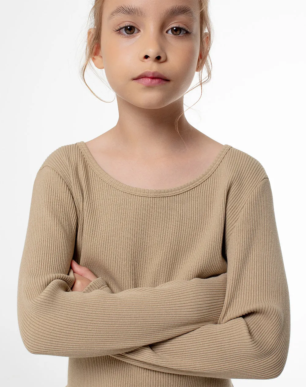 Camibuzo slim tejido de punto habano niña sold by Gef product image thumbnail 3