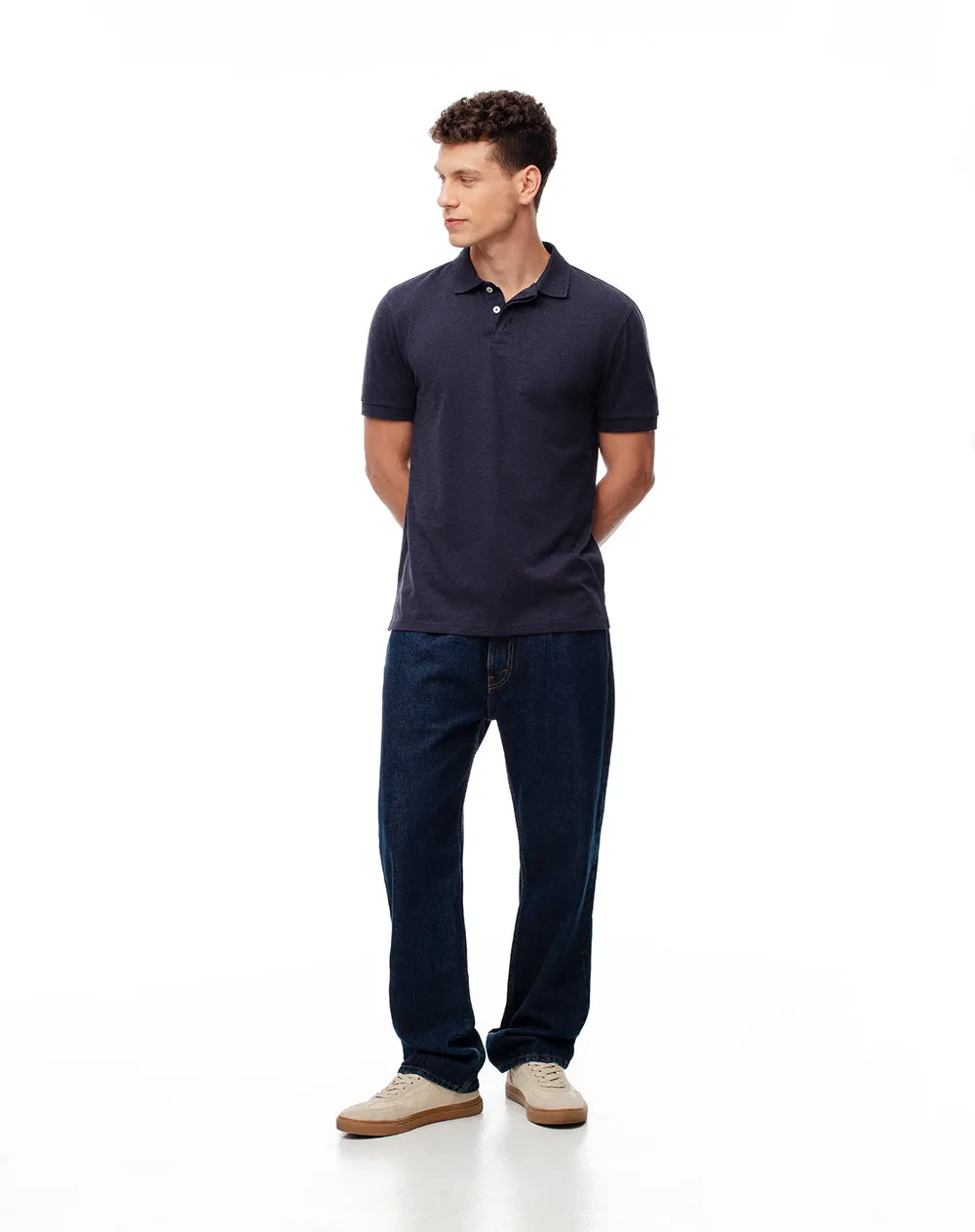 Polo slim algodón azul hombre sold by Gef product image thumbnail 5