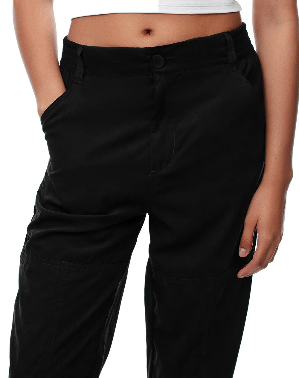 Pantalón recto tiro medio negro mujer sold by Gef product image thumbnail 5