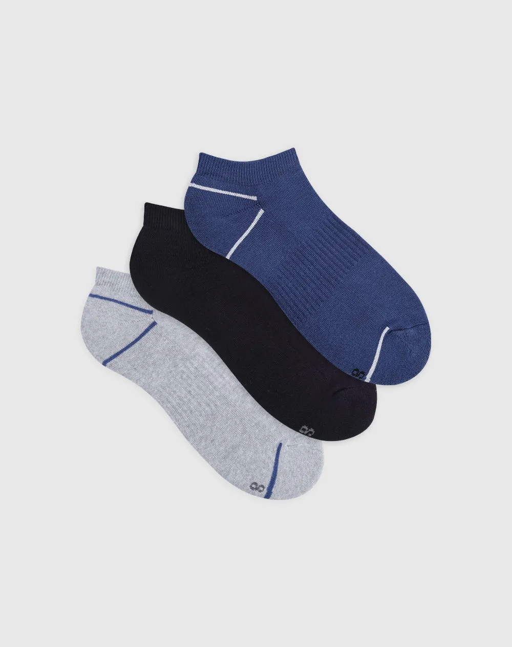 Medias hombre tobillera corta algodón pack x3 surtido sold by Gef