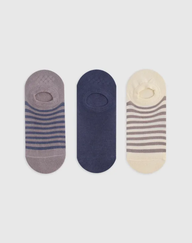 Medias para hombre tobilleras cortas algodón pack x3unds surtidas sold by Gef