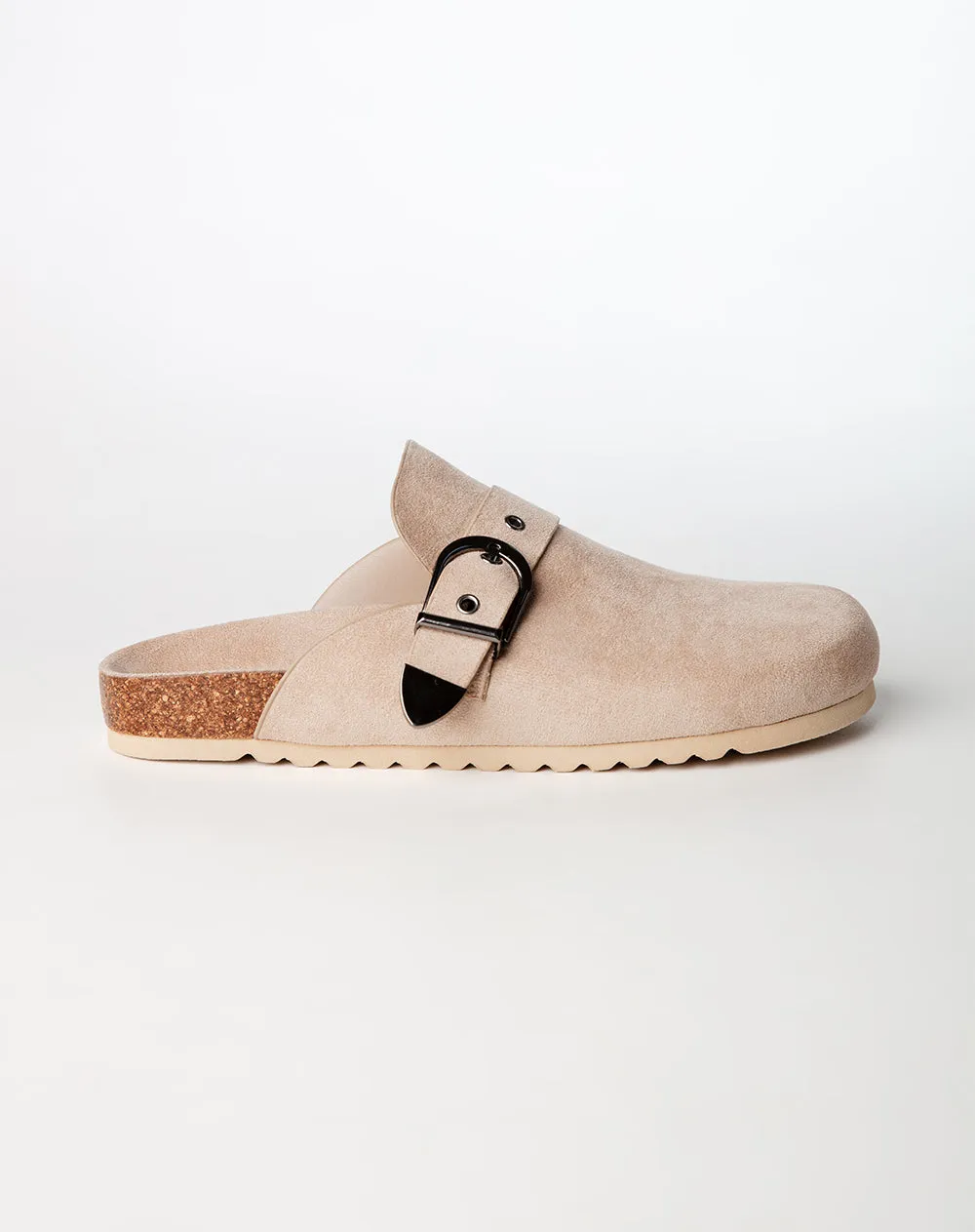 Zuecos tipo clog gamuzado café mujer sold by Gef product image thumbnail 3