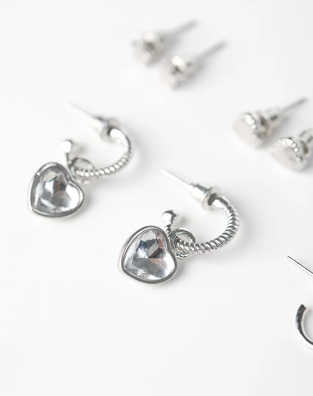 Aretes pack x6 plateadas sold by Gef product image thumbnail 2