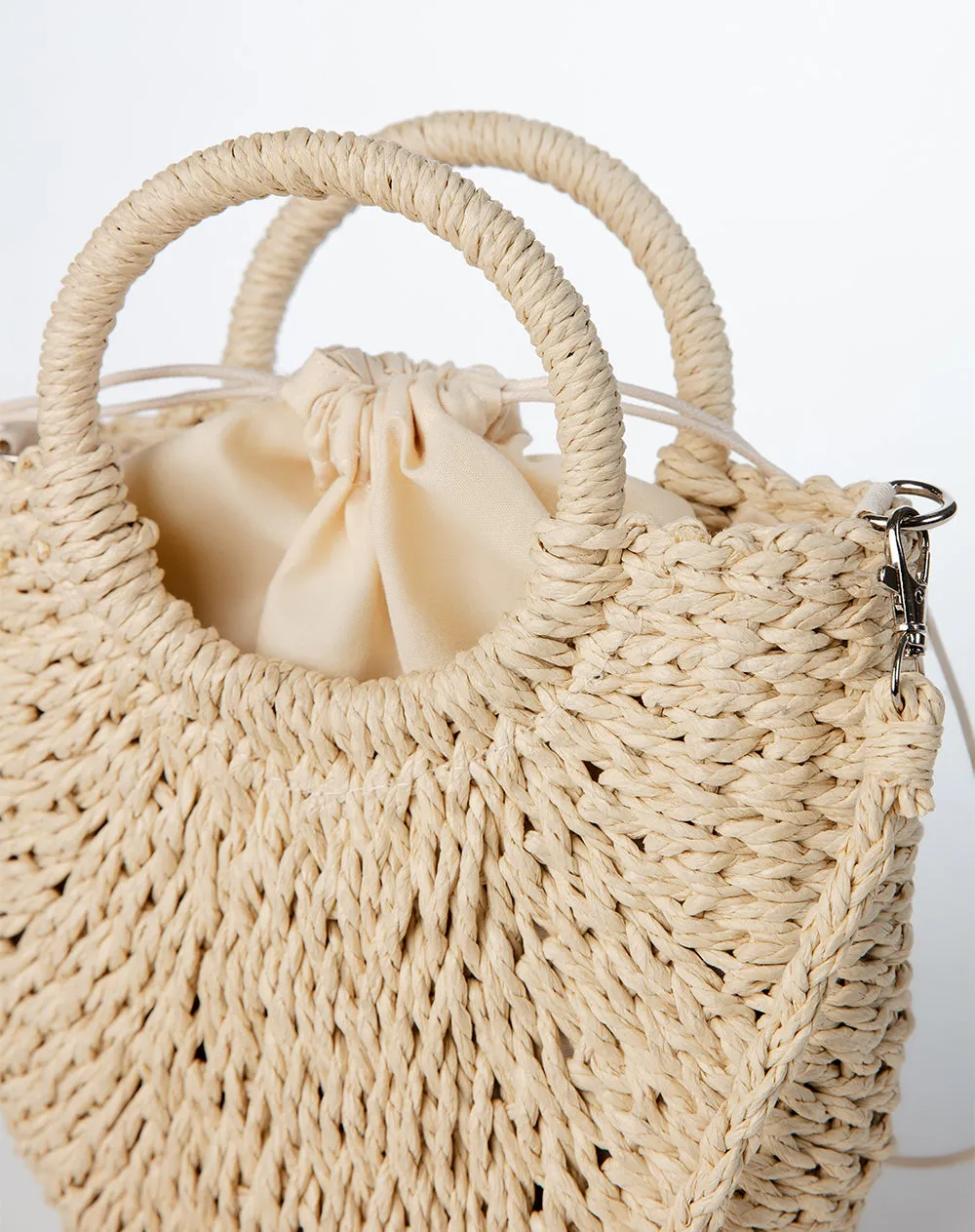 Bolso tipo cesta tejido beige mujer sold by Gef product image thumbnail 3
