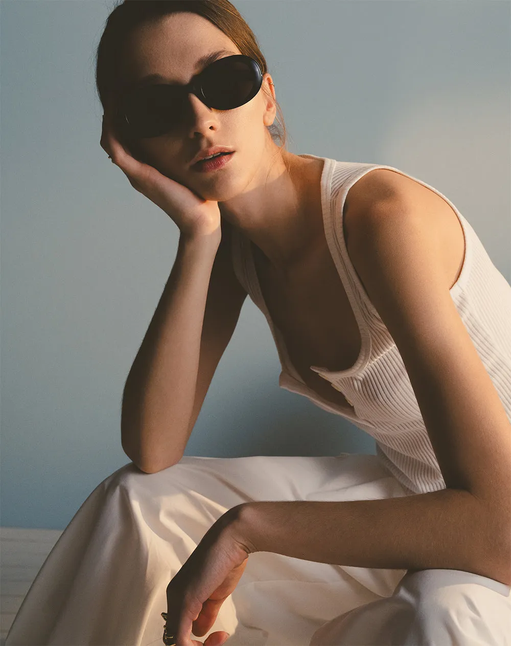 Camiseta fitted fit blanca sold by Gef product image thumbnail 3