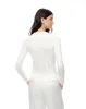 Camisa fitted fit manga larga blanca sold by Gef