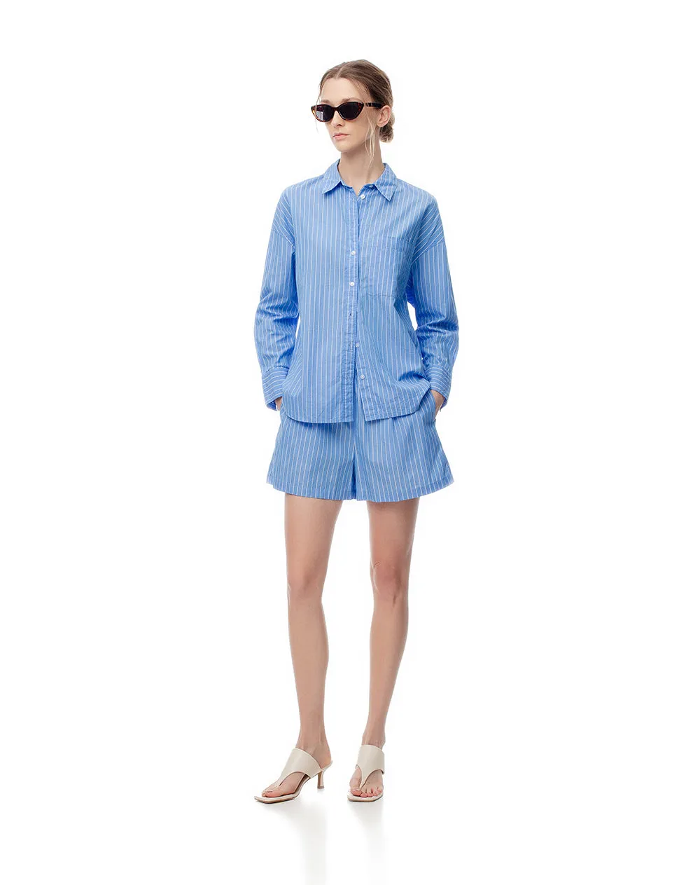 Short algodón tiro alto rayas mujer sold by Gef product image thumbnail 4