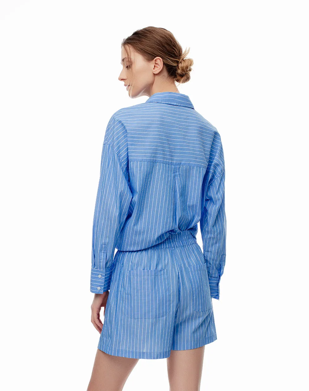 Short algodón tiro alto rayas mujer sold by Gef product image thumbnail 2