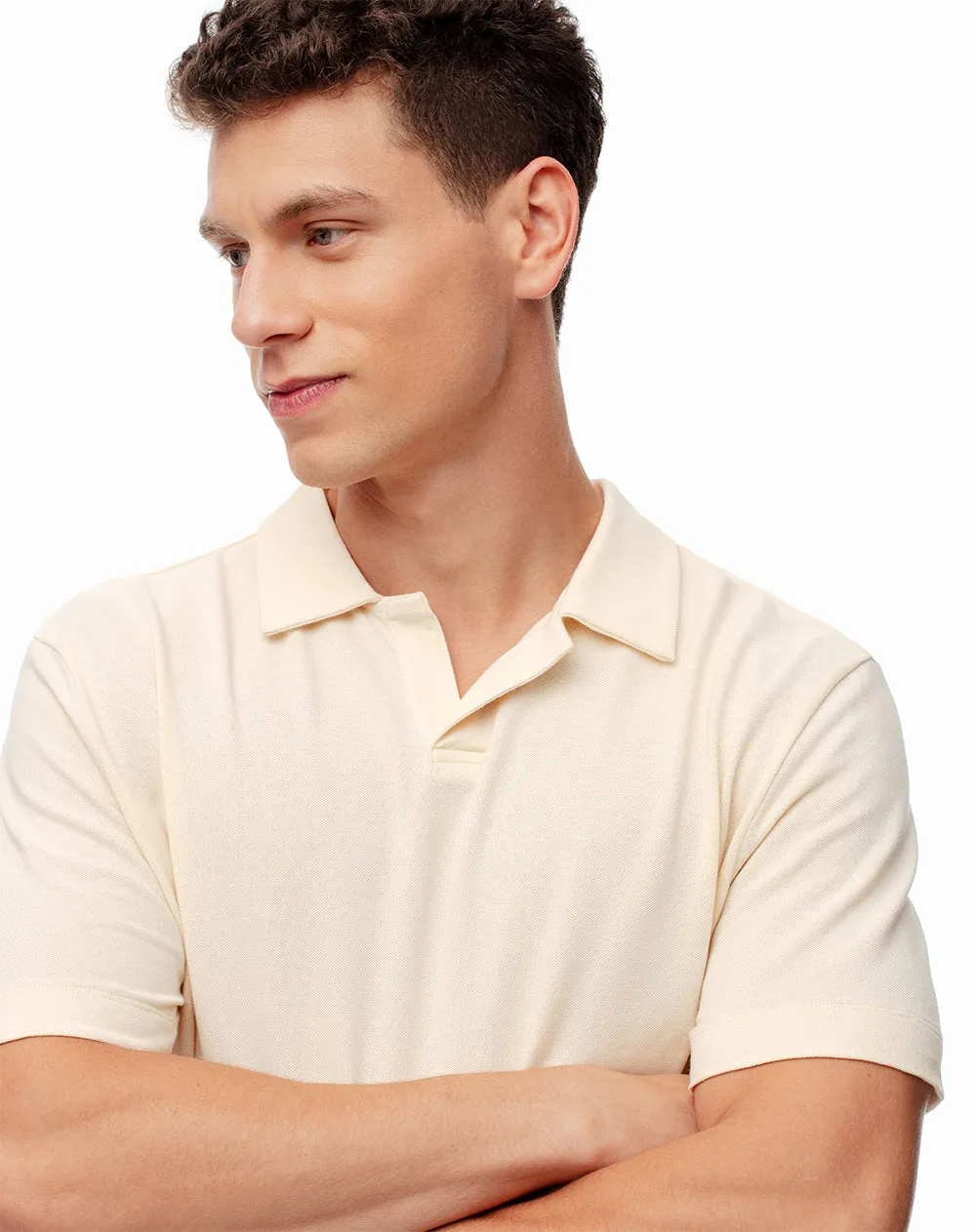 Polo regular algodón crema hombre sold by Gef product image thumbnail 3