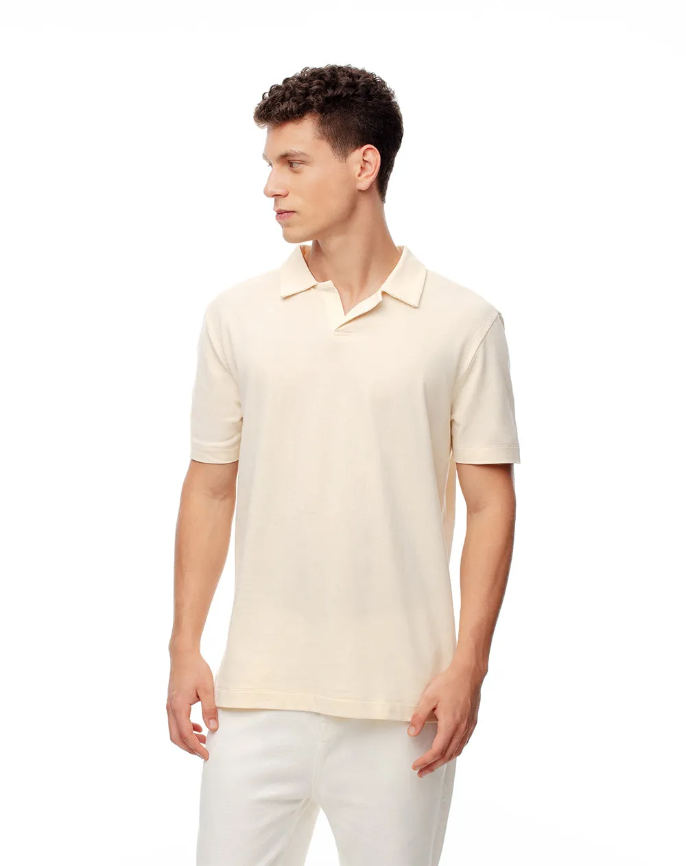 Polo regular algodón crema hombre sold by Gef product image thumbnail 4