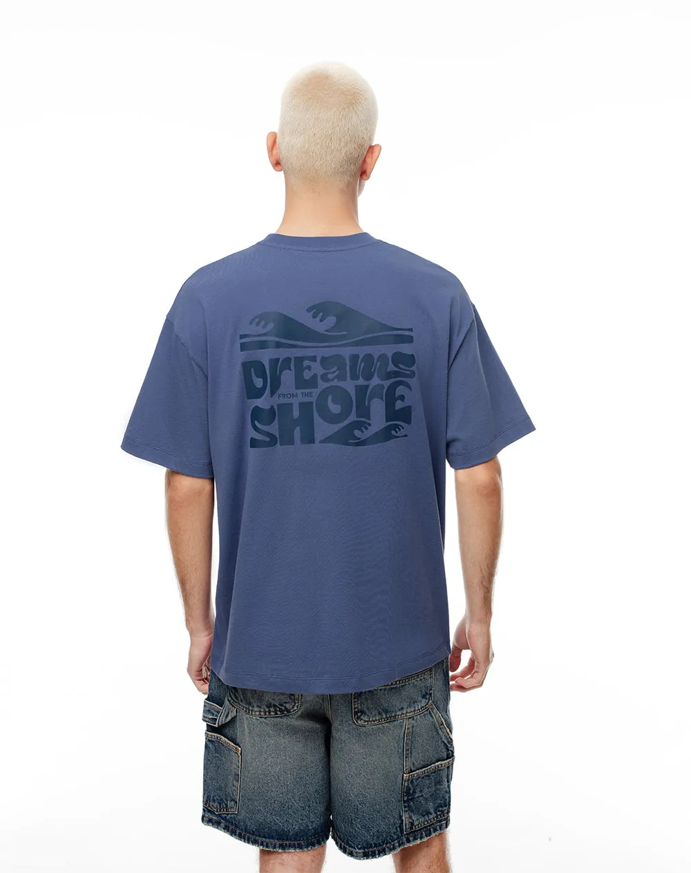 Camiseta regular fit manga corta azul sold by Gef product image thumbnail 3