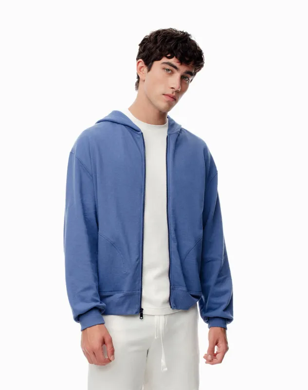 Buzo algodón sostenible con capucha azul para hombre sold by Gef