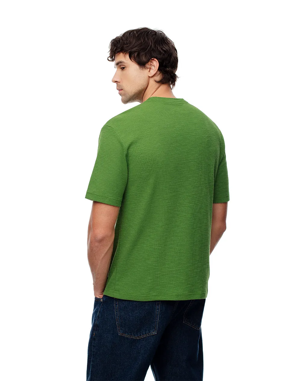 Camiseta oversize verde hombre sold by Gef product image thumbnail 2