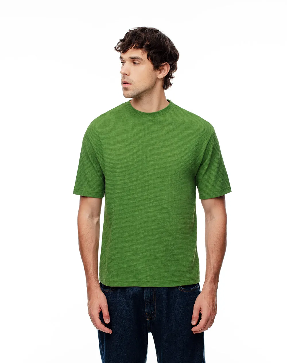 Camiseta oversize verde hombre sold by Gef product image thumbnail 3