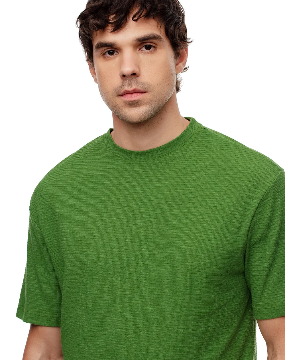 Camiseta oversize verde hombre sold by Gef product image thumbnail 4