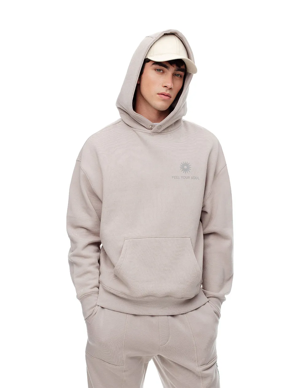 Buzo tipo hoddie café hombre sold by Gef