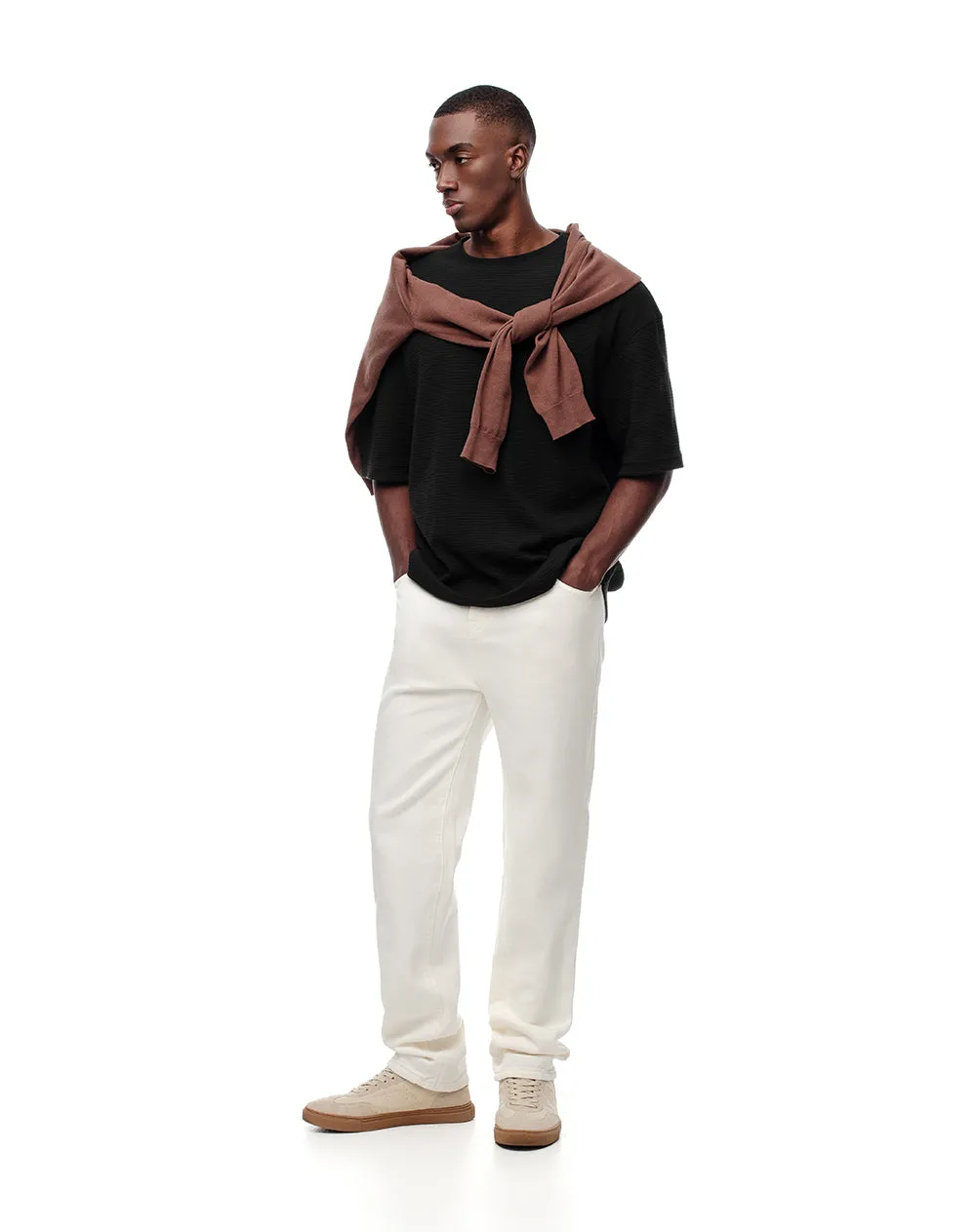 Camiseta oversize negra hombre sold by Gef product image thumbnail 3