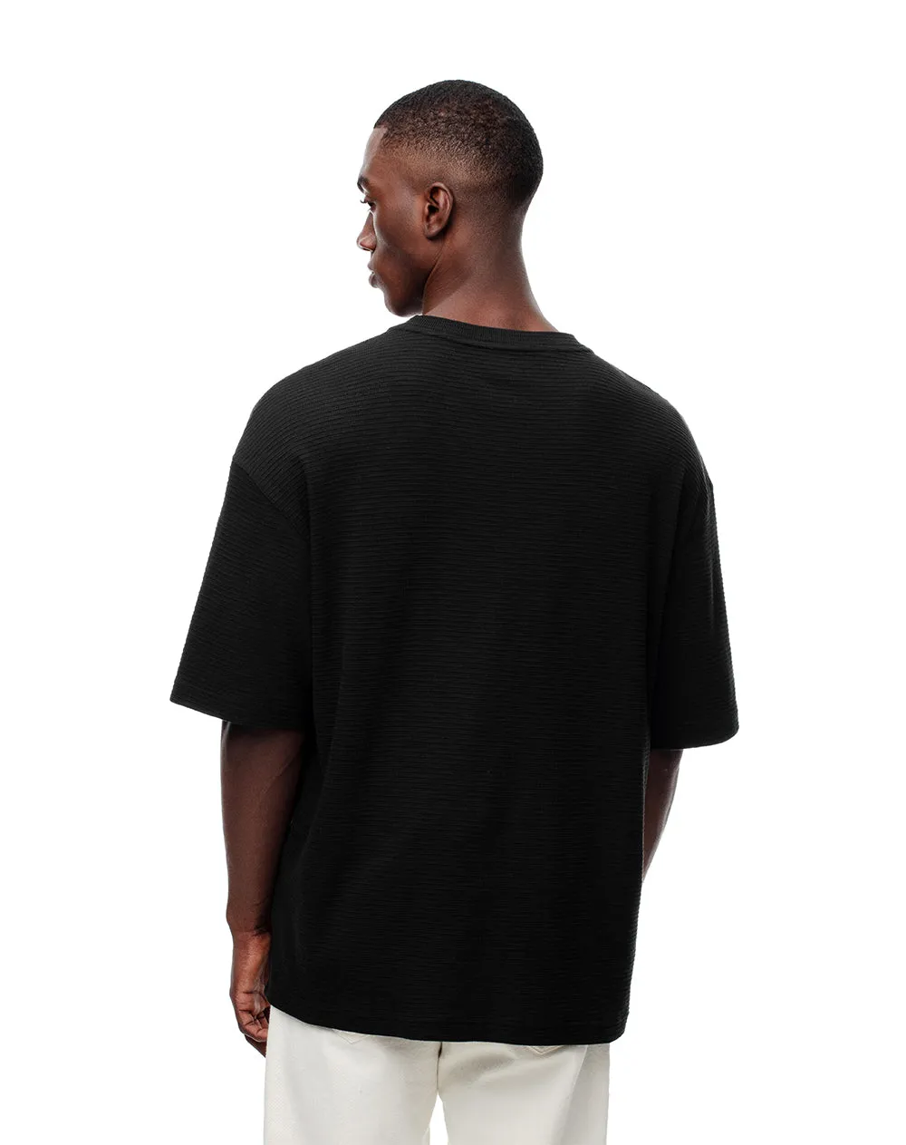Camiseta oversize negra hombre sold by Gef product image thumbnail 2