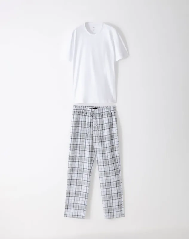 Pijama relaxed fit manga corta blanca sold by Gef