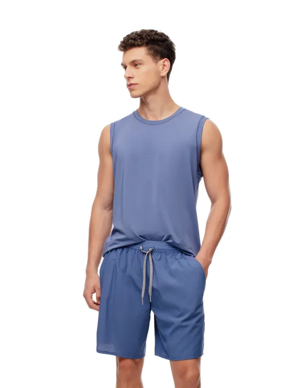 Pantaloneta deportiva secado rápido azul para hombre sold by Gef